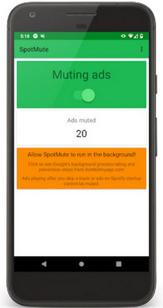 SpotMute Spotify Ad Blocker Android