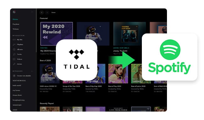 tidal music to spotify