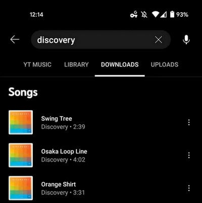 youtube music search downloads