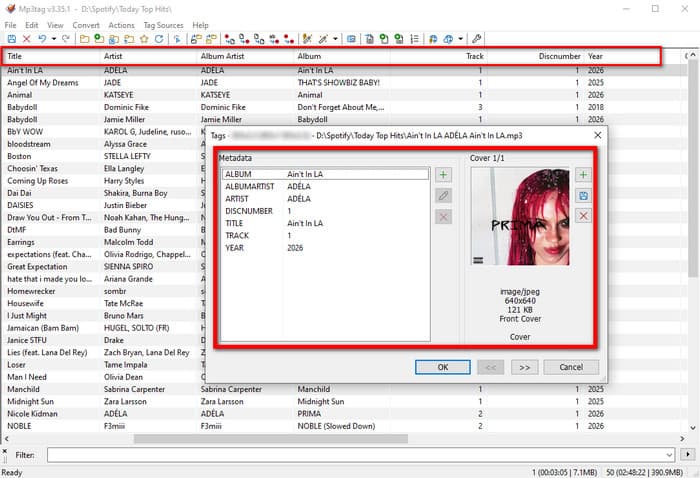metadata test