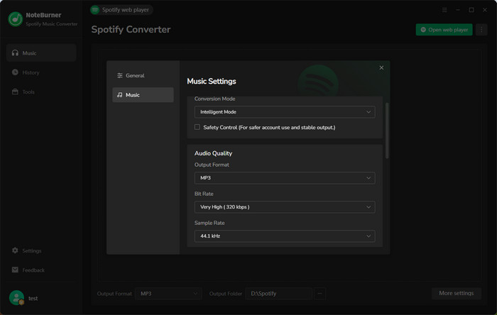 spotify download settings