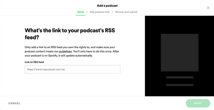 upload podcast to Spotify 2