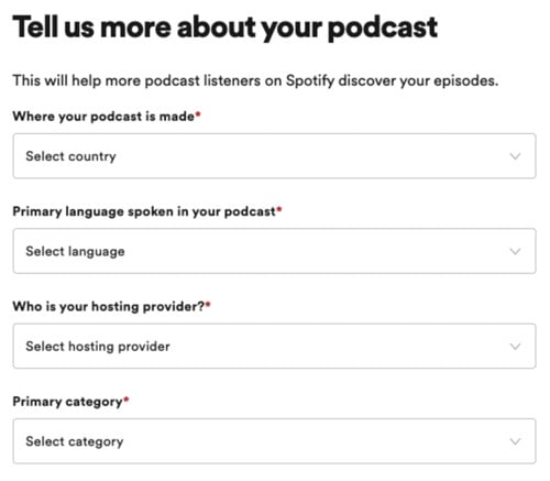 upload podcasts to Spotify 3