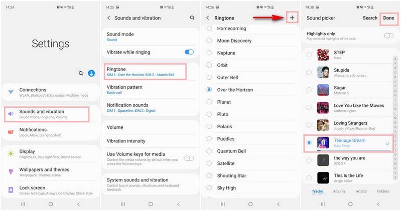 Change the Ringtone on Samsung Galaxy S21