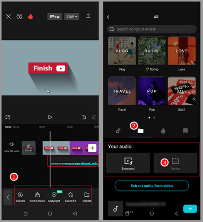 Add SoundCloud Songs to CapCut Mobile