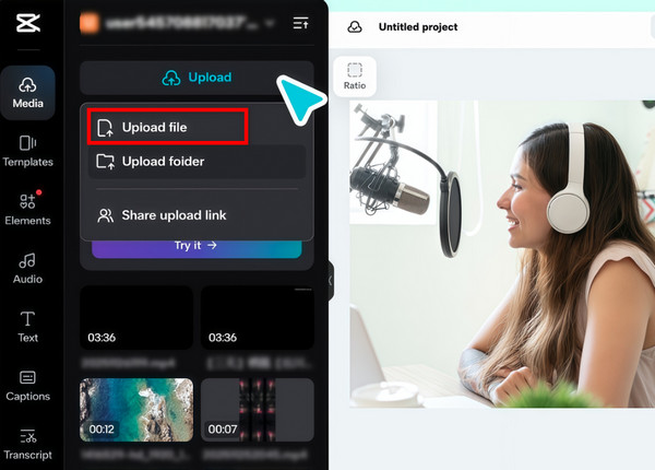 Add SoundCloud Songs to CapCut Web