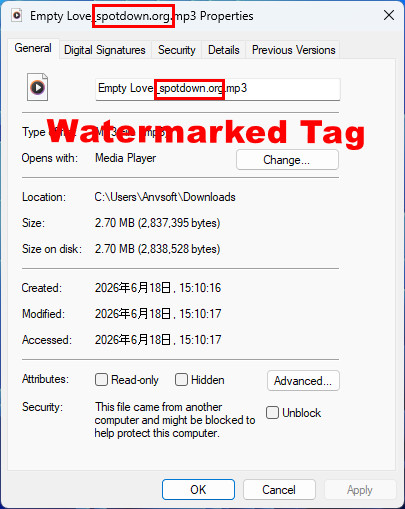 spotdown tags