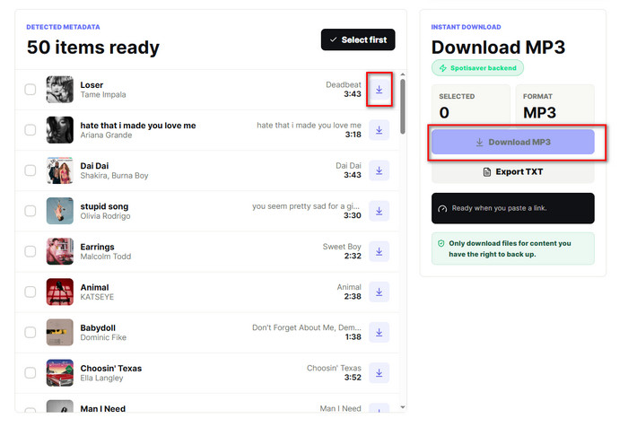 convert spotify link to mp3