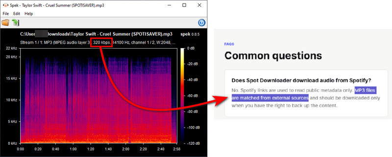 spotdownloader mp3 quality