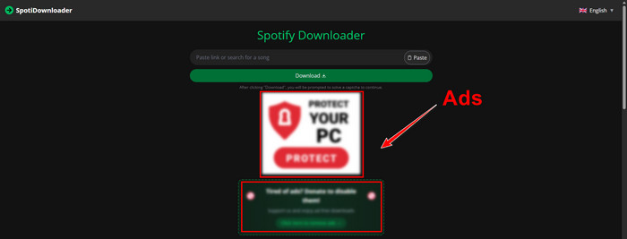spotidownloader too many ads