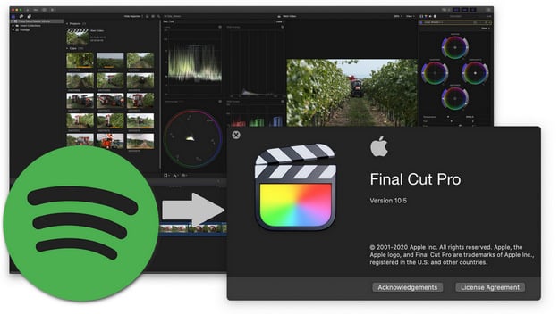 add spotify to final cut pro