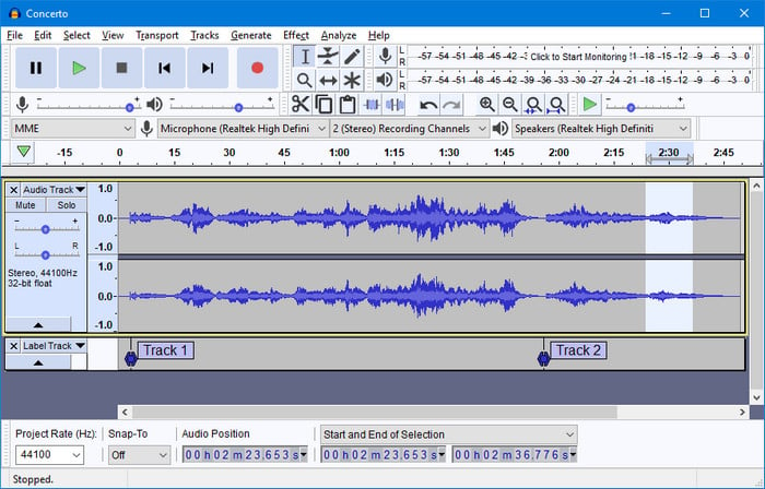 Free Spotify to MP3 Converter - Audacity