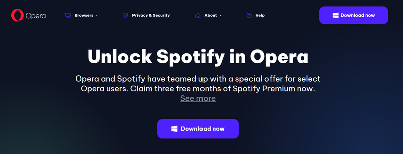 spotify premium free trial 3 months on opera