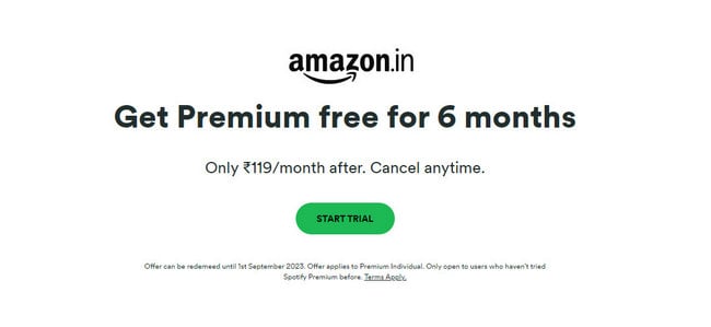 Get 6-Month Spotify Premium Free Trial In India