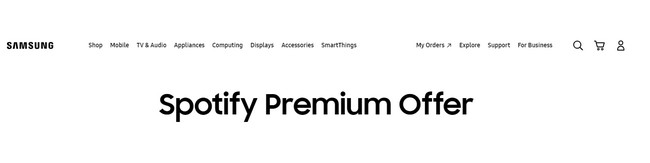 6-Month Spotify Premium Free Trial with Samsung