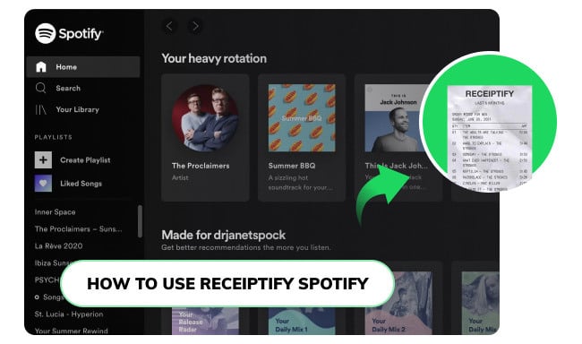 How to Get Spotify Receiptify - A List of Your Listening Habit