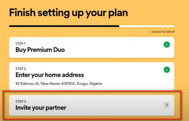 invite spotify duo partner