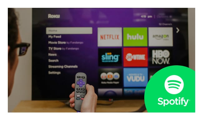 play spotify on roku