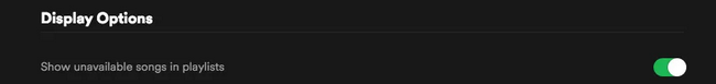 Show unavailable songs in playlists