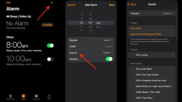 Spotify Alarm Clock iPhone