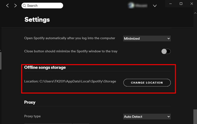 spotify download location