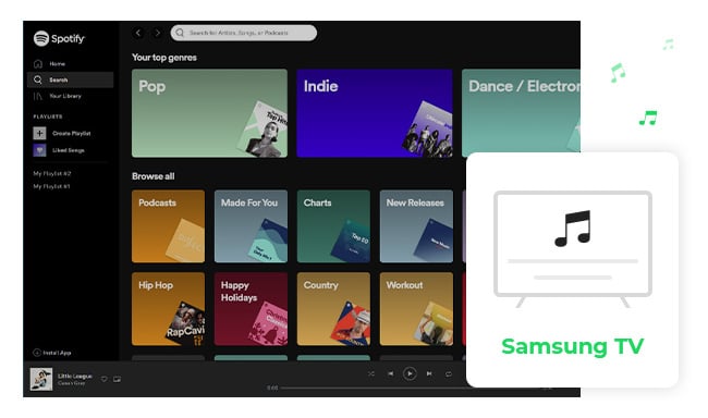 play spotify on samsung tv