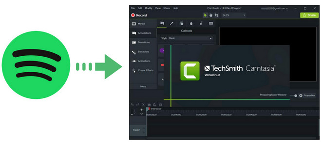 Add Spotify Music to camtasia