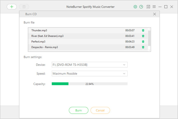 burn spotify to cd