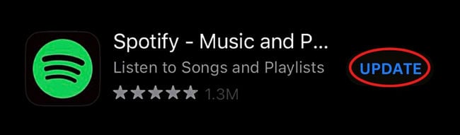 Update Spotify App