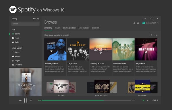 NoteBurner Spotify Converter Support Windows 11 Store version Spotify