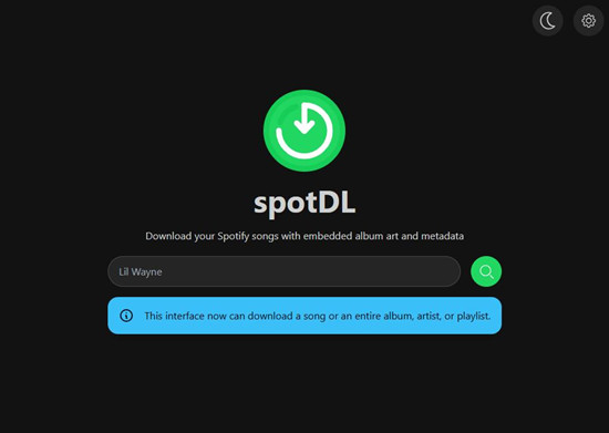 spotdl web app windows 