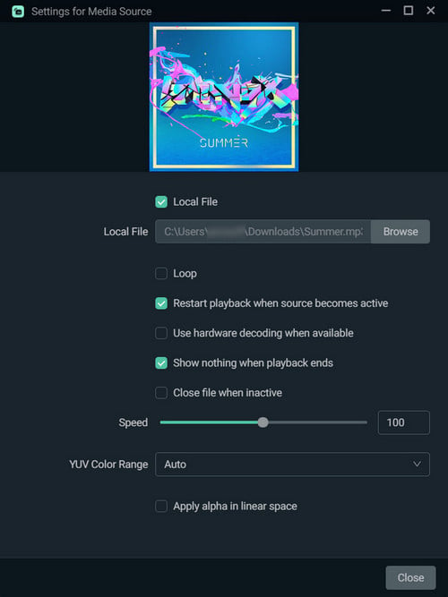 import offline amazon music songs to Streamlabs