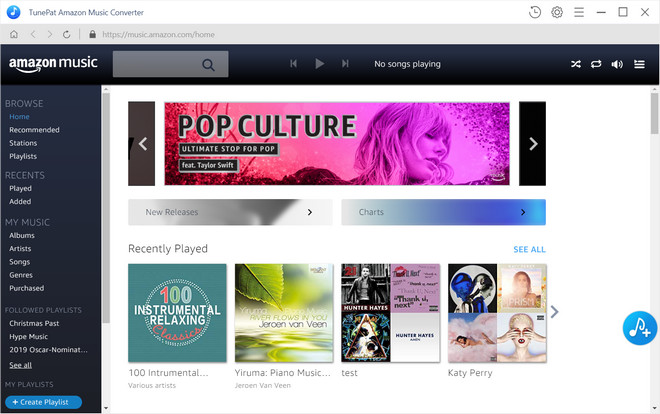 main interface