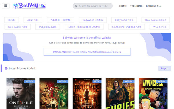 Bolly4U download latest Bollywood movies