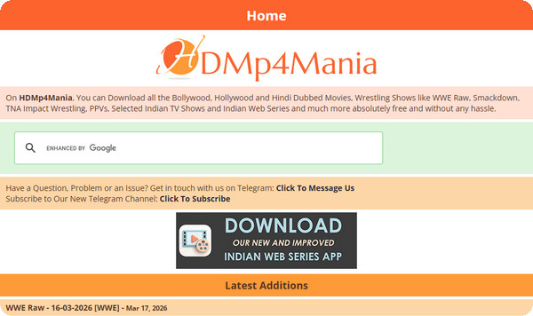HDMP4Mania save Bollywood movies to MP4