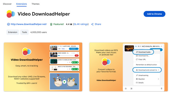 Video DownloadHelper: Download YouTube Video without Premium