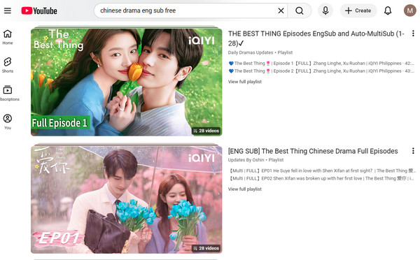 free c-drama channel on youtube