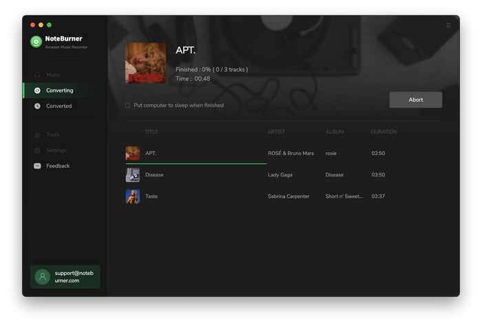 convert amazon music to aac