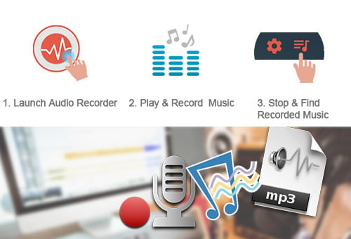 record audio with 3 steps