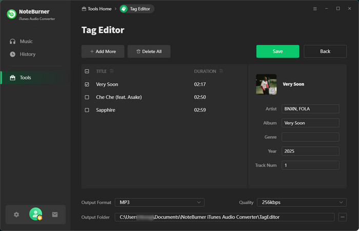 Tags Editor