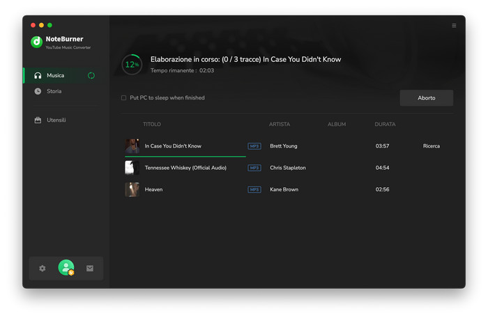convertire musica da YouTube in MP3 per iMovie