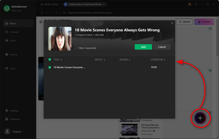 add dailymotion video
