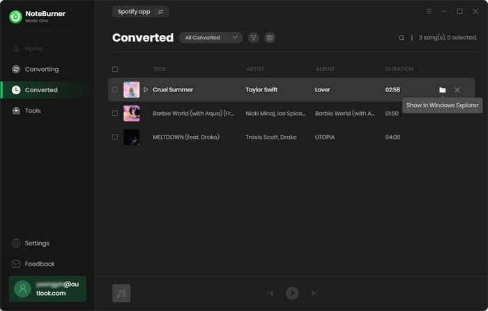 converted music