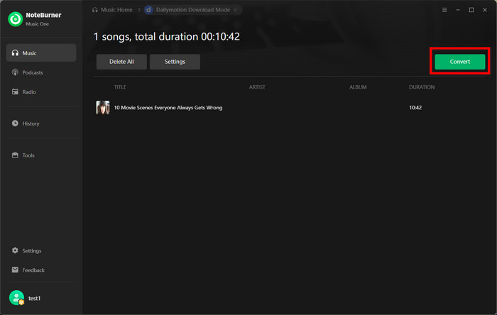 convert dailymotion video to mp3