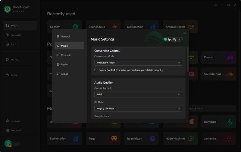 Adjust Settings