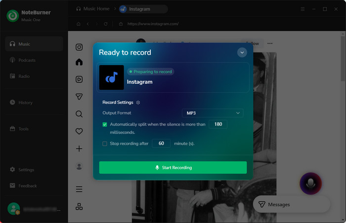 settings for instagram