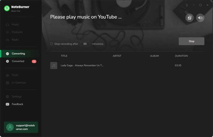 record youtube to mp3