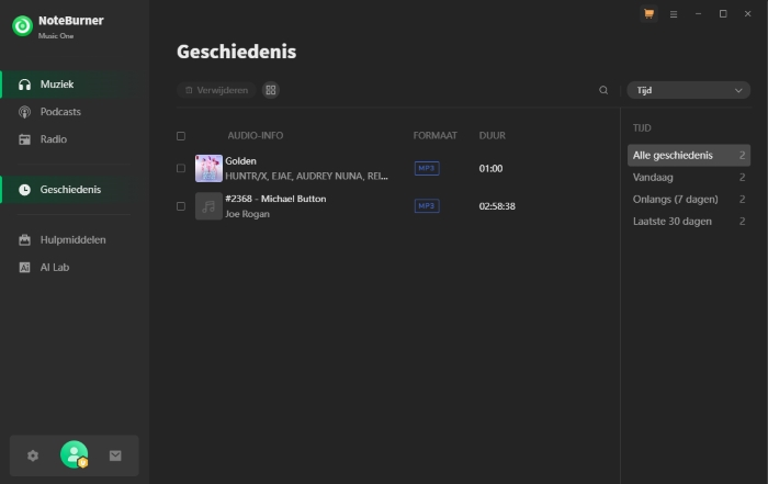 Geconverteerde Spotify Podcast MP3