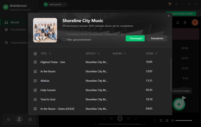 spotify 320 kbps muziek toevoegen