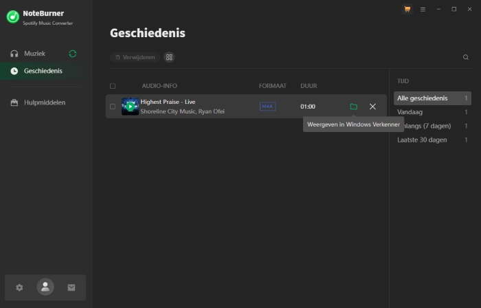 Gedownloade Spotify M4A Audio
